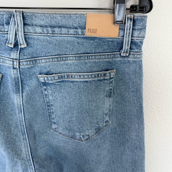PAIGE Serena Boyfriend Straight Leg Jean Leela Distressed Denim Women’s Size 28 - Picture 11 of 13